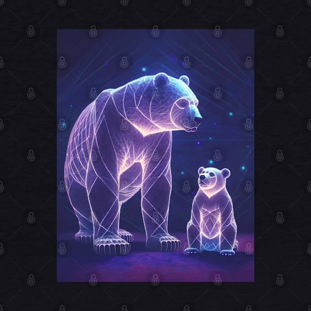 Ursa major and ursa minor constellations. by TheDesigNook